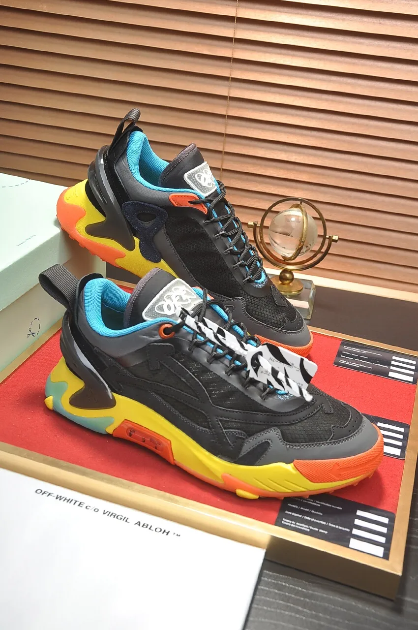Men's men's shoes💰660💶【off-white】👫 Original one-to-one replica, high-end quality🥳The latest model has not been listed on the official website yet, the top version. Fabric: Imported open-edge beaded laminated leather Lining: Imported breathable mesh Outsole: New material imported TPU combination sole Male 38-44 (customized at 45)